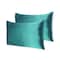 Homeroots 20 x 30 in. Teal Dreamy Silky Satin Queen Size Pillowcases 387910 - alternate 8